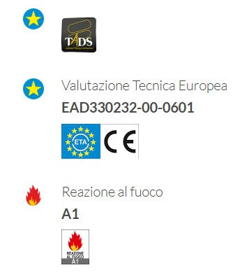 Ancorante a Espansione in Acciaio Zincato – Certificato ETA-CE – Testa Esagonale – Varie Misure