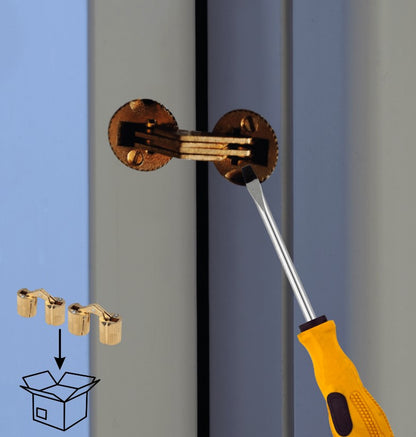Cerniere Invisibili per Mobili in Legno - Diametro 12 mm - Kit 2 Pezzi