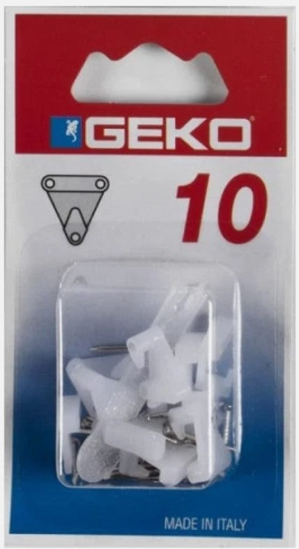 Ganci Appenditutto Metallici a 3 Punte - Confezione 10 Pezzi