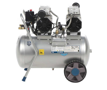 Compressore Silenziato 50 Litri Hyundai 3HP - Tecnologia Oil-Free