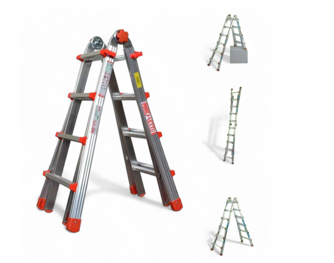 Scala Telescopica 5+5 Mt.5,20 Alluminio Marchetti