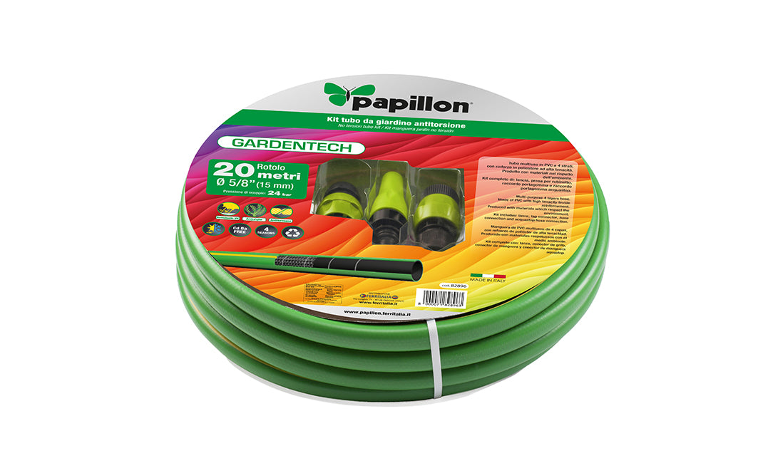 Tubo per Irrigazione 5/8" da 20 mt con Kit Raccordi