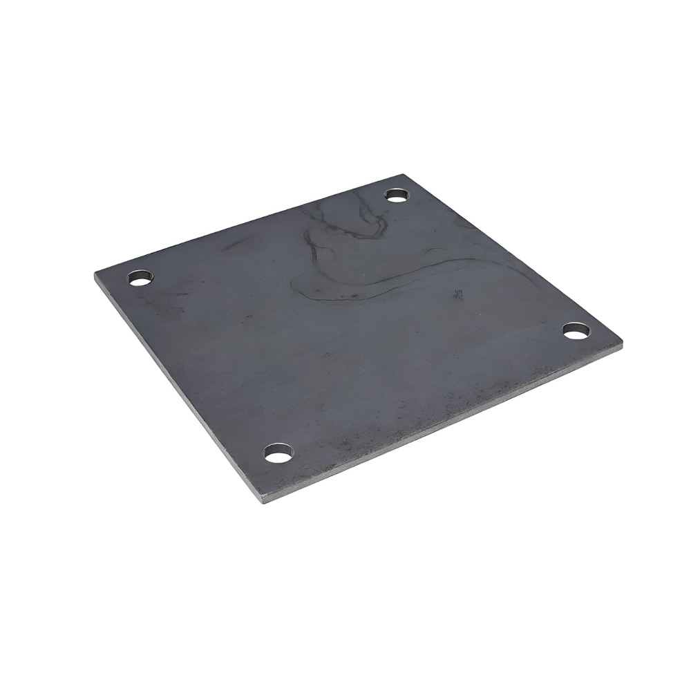 Piastra Quadrata di Supporto per Argano - Dimensioni 100x100 mm
