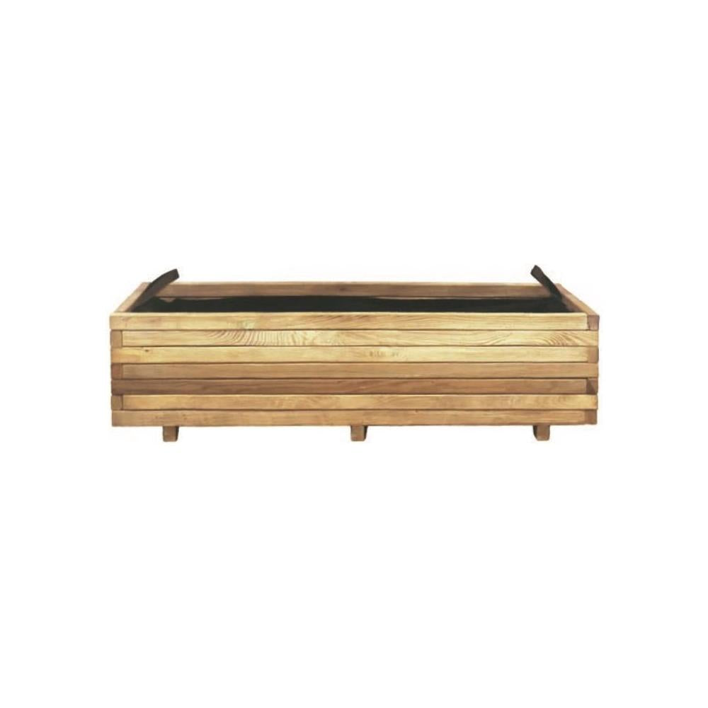 Fioriera per Giardino in Legno di Conifera - 100x40x30 cm