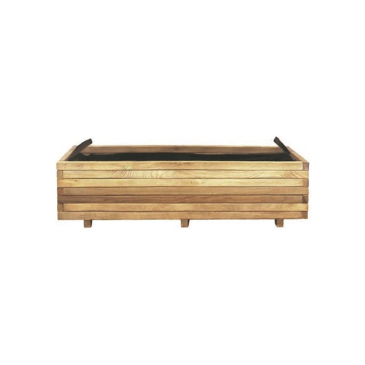 Fioriera per Giardino in Legno di Conifera - 100x40x30 cm
