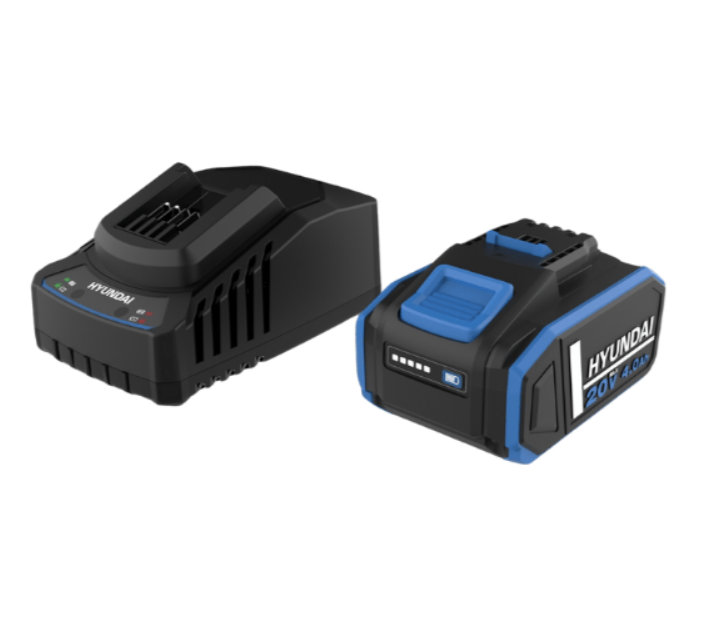 Kit Caricabatterie + Batteria 20V 4Ah Alta Capacità Hyundai