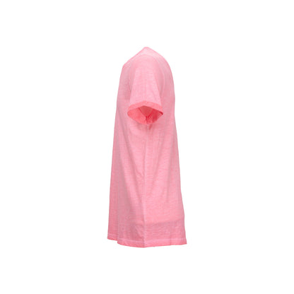 t-shirt Fluo pink u power cotone fiammato