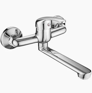 Rubinetto per lavabo a parete cromo Urano