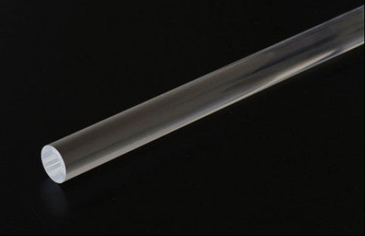 Barra Tonda Piena in Plexiglass Trasparente - d 30 mm (1 mt)