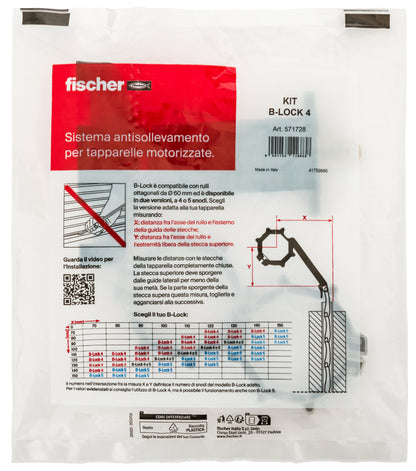 Kit B-lock 4  FISCHER  sistema di bloccaggio tapparella