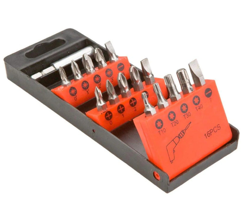 Set 16 Inserti Magnetici in Acciaio Cromo Vanadio