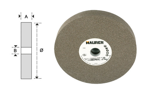 Mola Abrasiva in Corindone - 125x15x16 mm - Grana 36