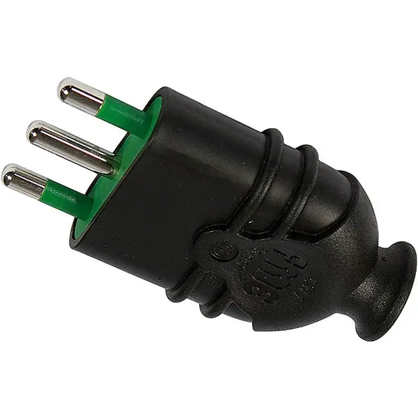 Spina Elettrica Volante 16A con Messa a Terra Hi Pro Nero