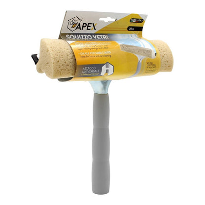 Lavavetri Manuale Compatto con Spugna e Gomma - 20 cm