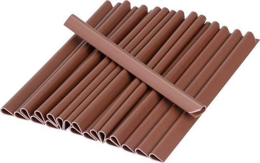Clips di Fissaggio Marroni per Frangivista - 19 cm -10 pezzi