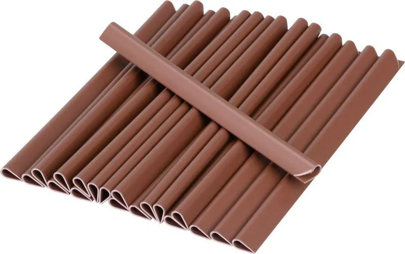 Clips di Fissaggio Marroni per Frangivista - 19 cm -10 pezzi