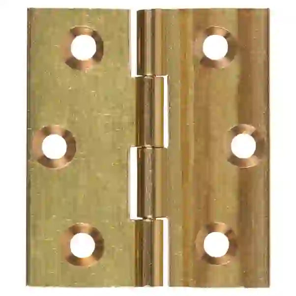Cerniere Piane Ottonate Lucide - 30x20 mm (2 Pezzi)