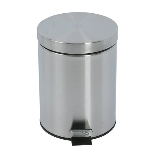Cestino a Pedale in Acciaio Inox per Bagno - 5 Litri