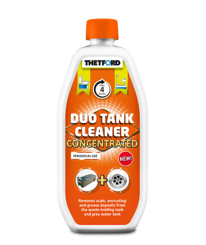 Duo Tank Cleaner Thetford 0,8L – Pulitore Profondo per Serbatoio Acque Nere e Grigie