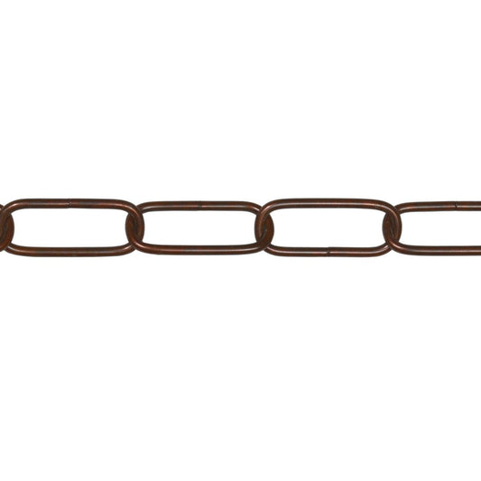 Catena Genovese Bronzata per Lampadari - Misura 3,8 mm