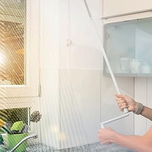 Asta di Manovra per Tapparelle 180 cm - Asta Direzionale con Maniglia Grigia | Happy&Brico