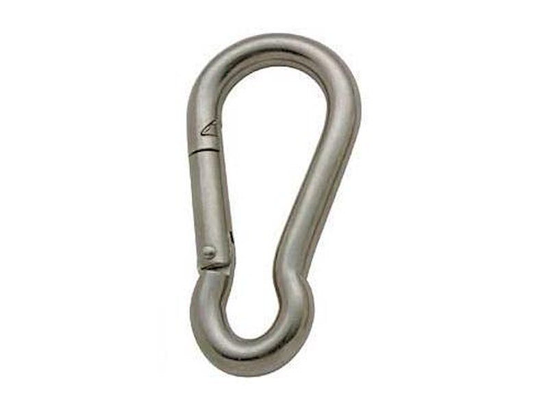 Moschettone a Pera in Acciaio Inox - 6x60 mm