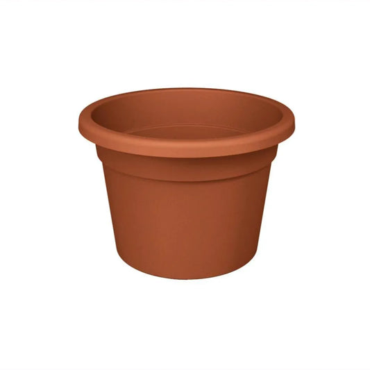 Vaso Tondo in Plastica Terracotta - 40 x 30h cm