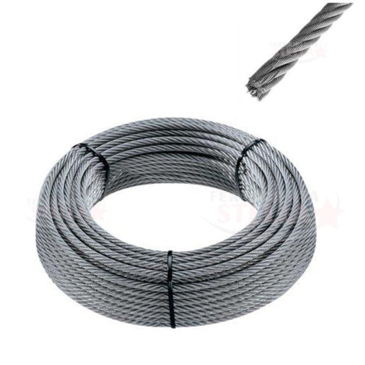 Cavetto in Acciaio per Argano Tapparelle - 2,4 mm x 9 mt