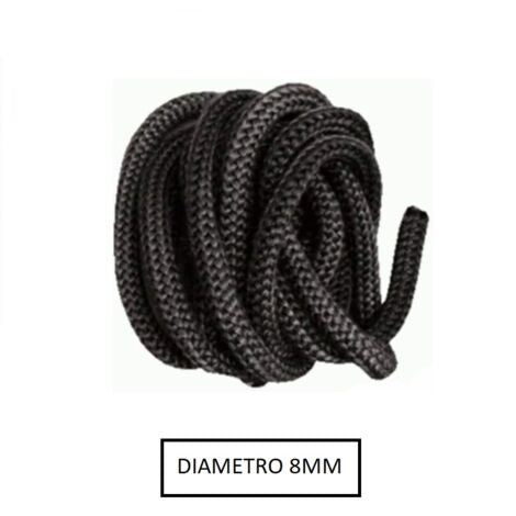 Guarnizione Tonda in Fibra di Vetro per Stufe - 8 mm (2,5 mt)
