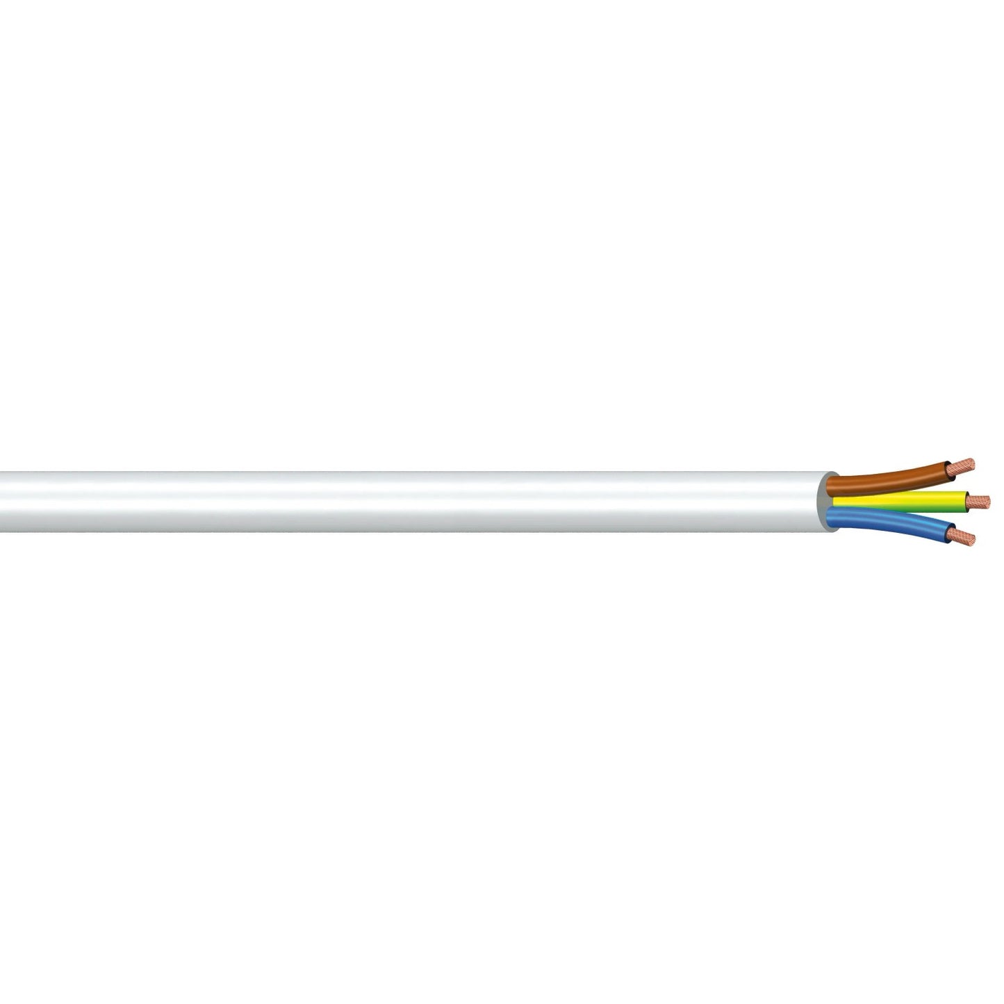 Cavo Elettrico Tripolare in Matassa 3x1 mm - Colore Bianco
