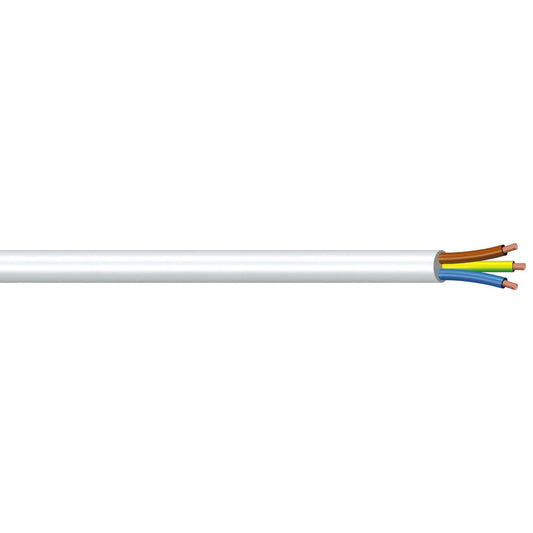 Cavo Elettrico Tripolare in Matassa 3x1 mm - Colore Bianco