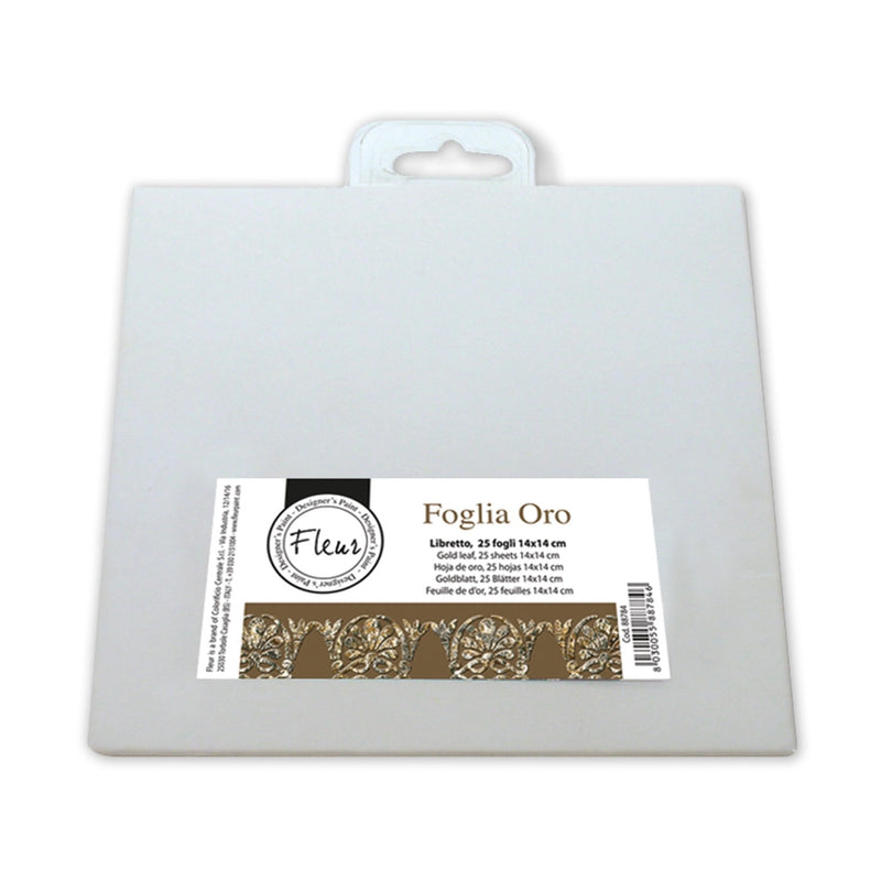 Set Foglia Oro Professionale - 25 Pezzi (14x14)