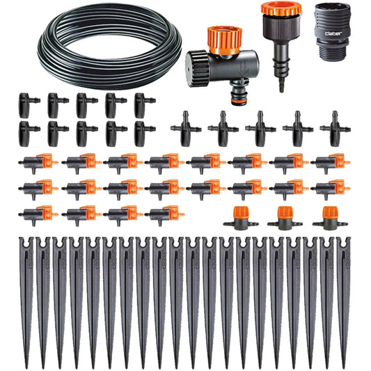Kit Microirrigazione per 20 Vasi con Accessori Inclusi Claber