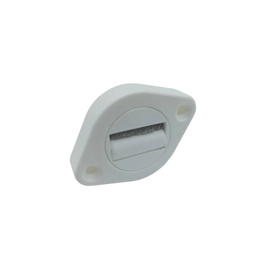 Guidacinghia Girevole in PVC con Rulli - Colore Bianco