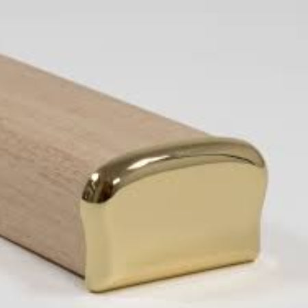 Terminale per Corrimano 55x35 mm Ottone Lucido