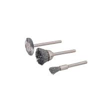 Set 3 Mini Spazzole in Acciaio per Pulizia Precisione