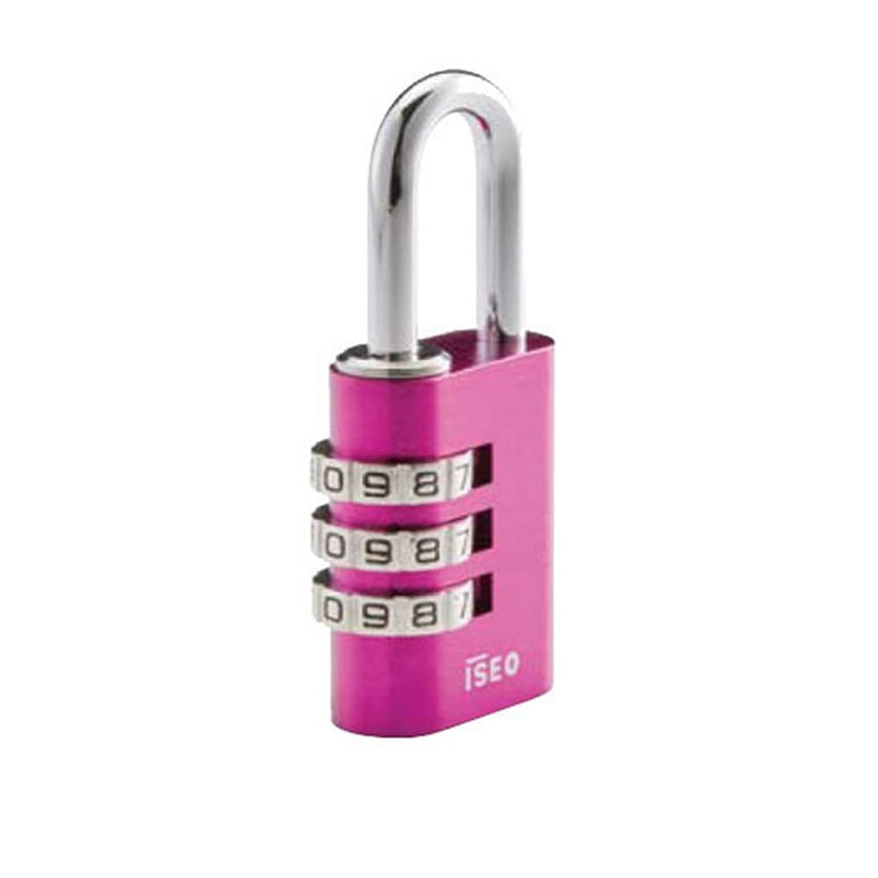 Lucchetto a Combinazione 3 Cifre ISEO - Colore Rosa