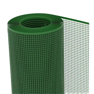 Rete in PVC Quadra per Recinzioni Verdi - Maglia 10x10 mm (50 mt, h 1 mt)