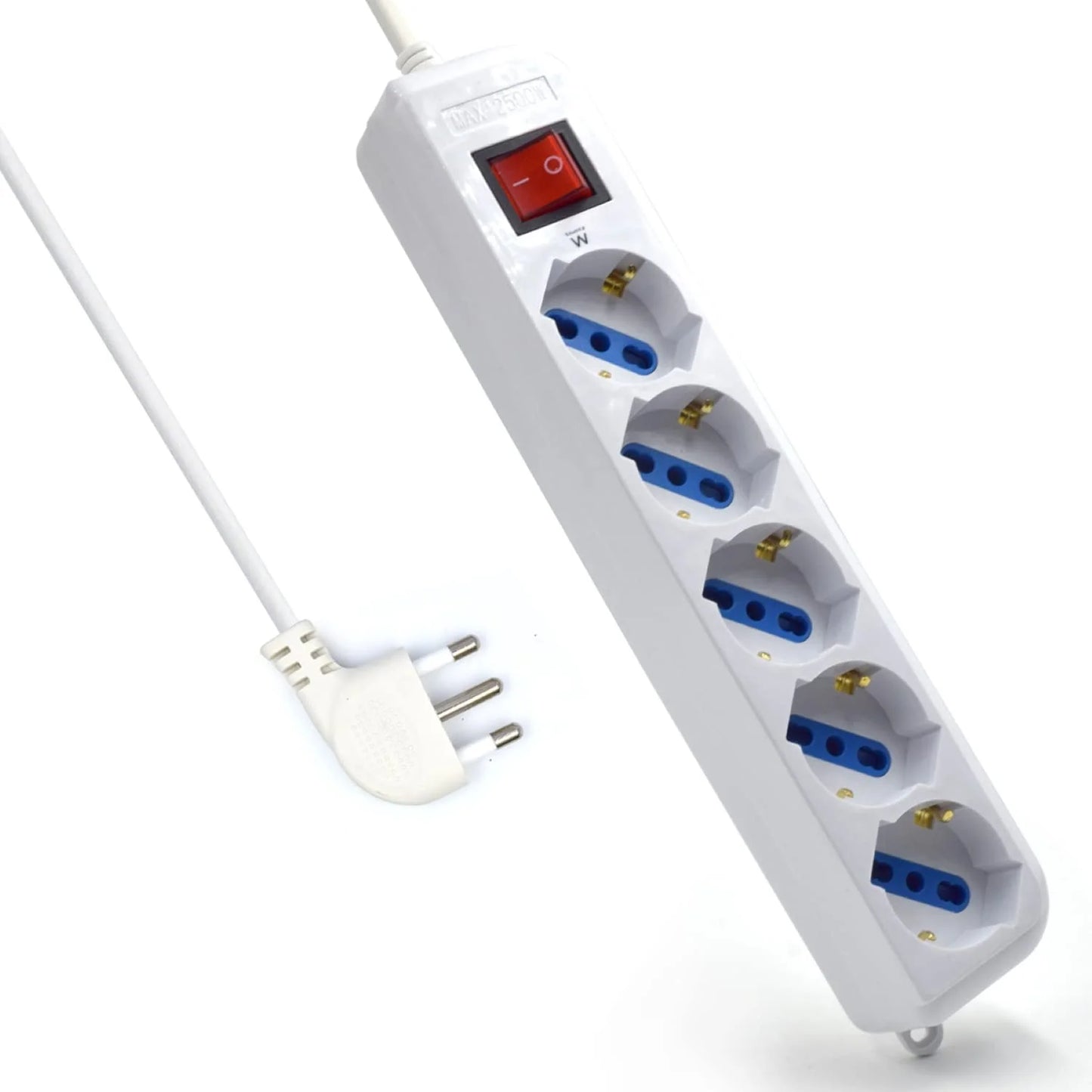 Multipresa a Ciabatta a 5 Prese con Interruttore – 10A