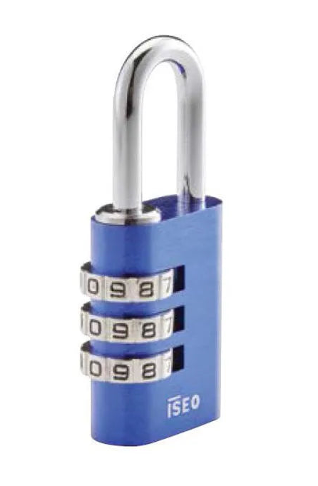 Lucchetto a Combinazione 3 Cifre ISEO - Colore Blu
