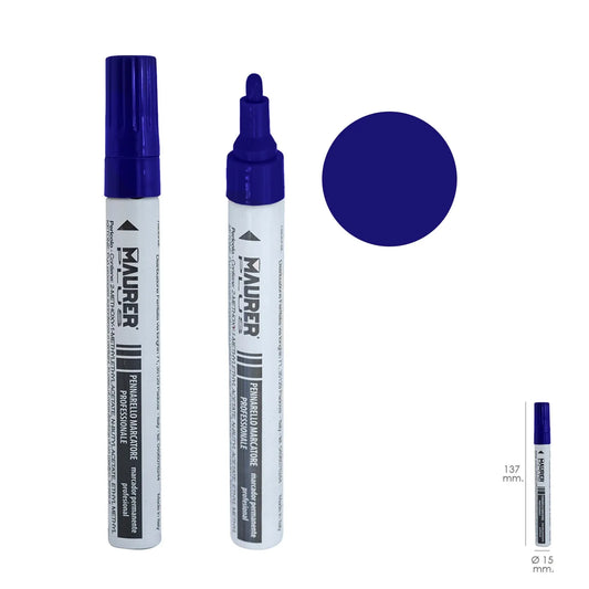 Pennarello Blu Maurer Plus - Punta Professionale