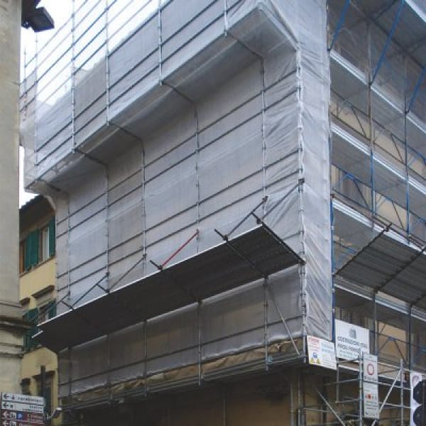 Rete per Impalcature e Ponteggi in HDPE Bianca - 1,80x25 mt