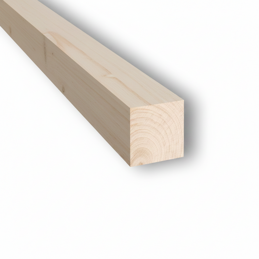 Listello Quadro Rinforzato in Legno di Abete - 6x6x200 cm