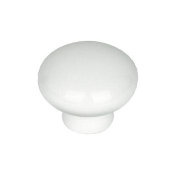 Pomolo in Zama Bianco per Mobili - 25x24 mm