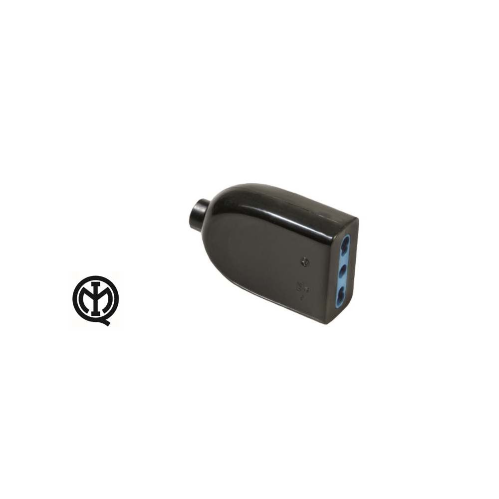 Presa Elettrica da Incasso Bipasso 16A - Colore Nero