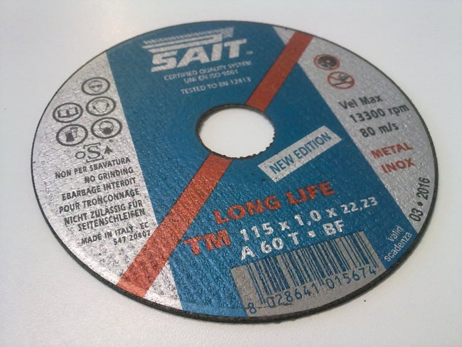 Disco Sottile da Taglio per Ferro - 115x1 mm