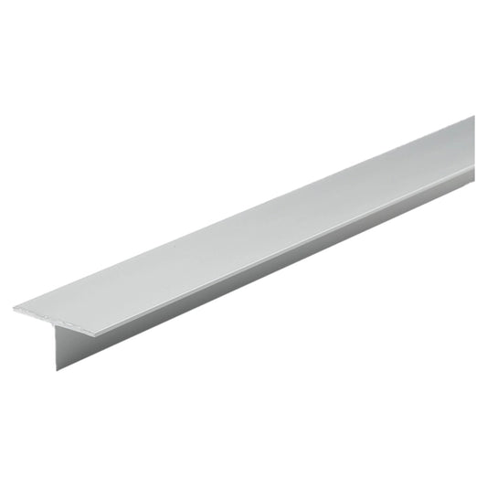 Profilo a T in Alluminio Anodizzato Argento - 15x15 mm (2 mt)