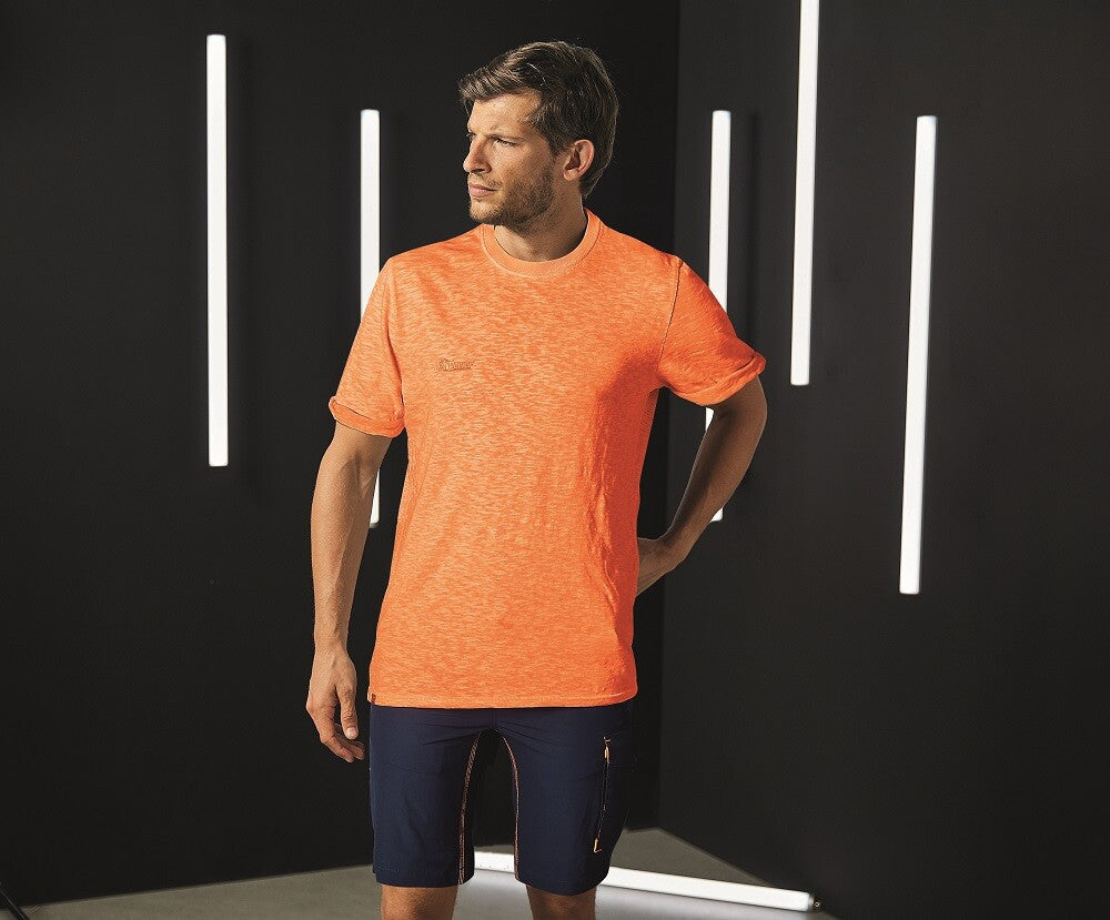 t-shirt Fluo orange   u power cotone fiammato