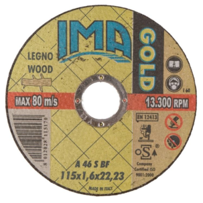 Mini Disco per Taglio Legno - 115x1,6x22 mm