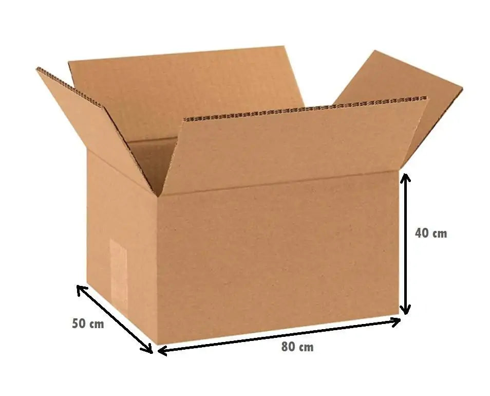 Scatola di Cartone per Spedizioni XXL - 80x50x40h cm